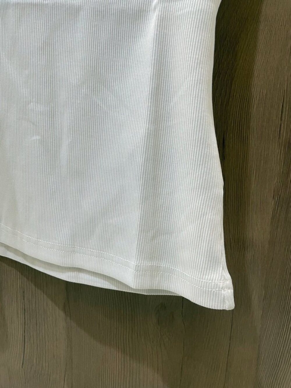 Miu Miu Logo Embroidered Rib Knit White Tank Top New With Tags - Picture 5 of 12